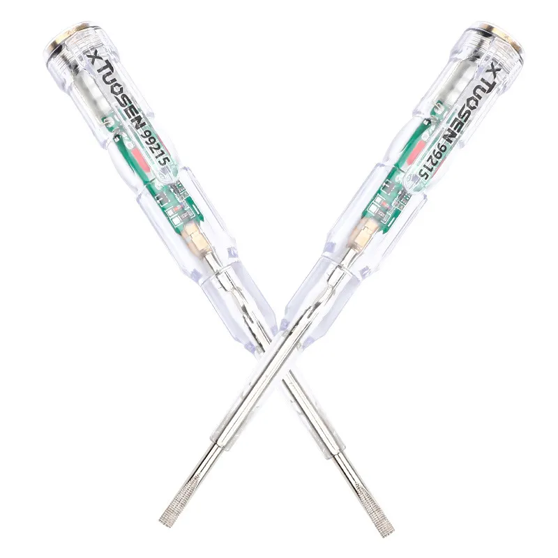 Transparent Non-Contact Voltage Tester Pen – AC Induction Electric Test Pencil with LED Indicator, Live/Neutral Wire Detection – Bulk Wholesale Available.